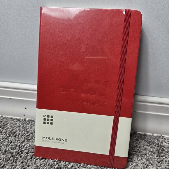 New Moleskine Legendary Notebook Red Custom Edition AON Empore Results - Picture 1 of 7